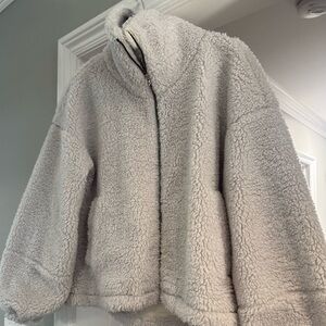 Lululemon Cozy Gray Sherpa Jacket